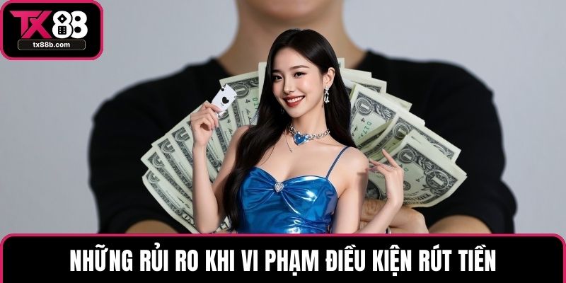 Rút Tiền TX88 Nhanh Chóng – Bí Quyết Nhận Thưởng Cực Dễ Dàng Những rủi ro khi vi phạm điều kiện rút tiền